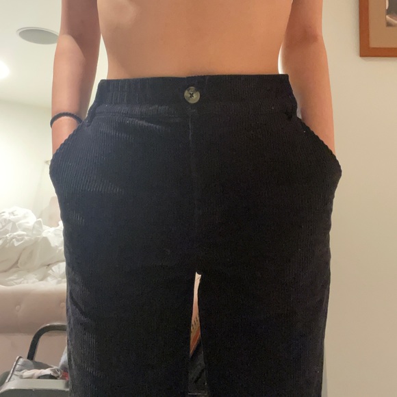 Black corduroy pants - Picture 1 of 2